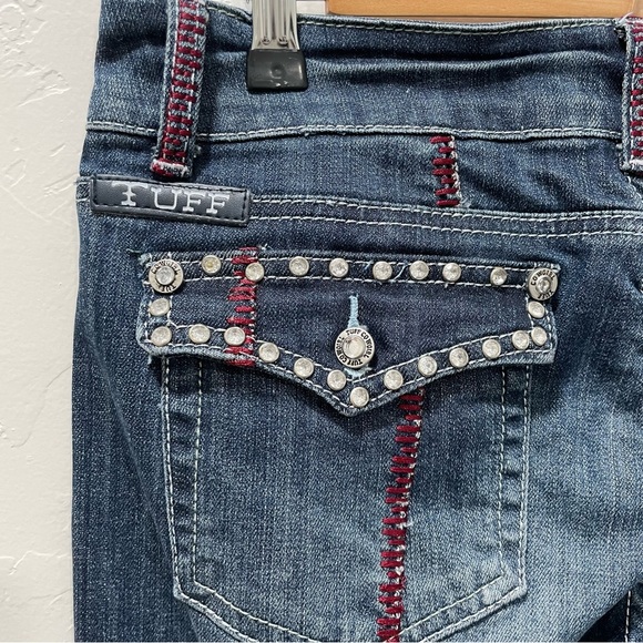 Cowgirl Tuff Co Jeans. Bootcut Women’s Size 28 Length 33 Studded Red Details - Picture 12 of 16